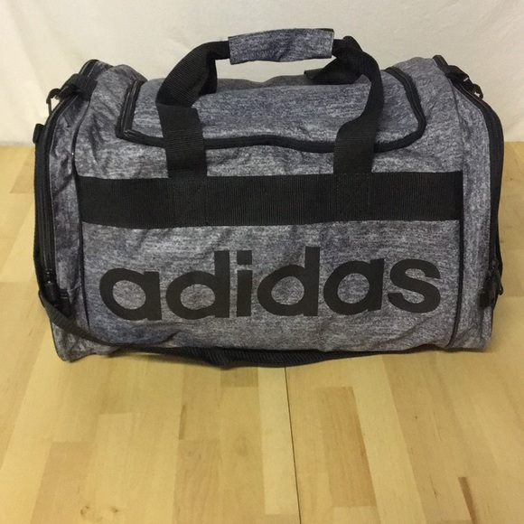 adidas grey duffle bag